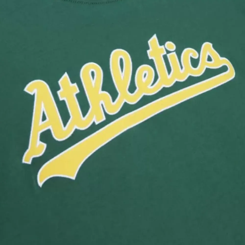 Apparel Mitchell & Ness T-Shirts & Tops-Color Blocked Ss Tee Oakland Athletics