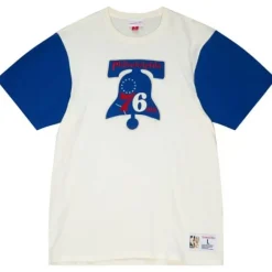 Apparel Mitchell & Ness T-Shirts & Tops-Color Blocked S/S Tee Philadelphia 76Ers