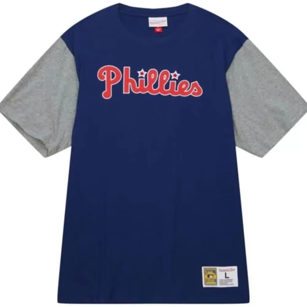 Apparel Mitchell & Ness T-Shirts & Tops-Color Blocked Ss Tee Philadelphia Phillies