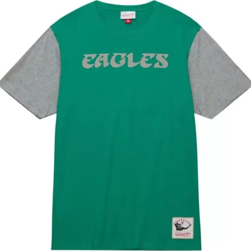 Apparel Mitchell & Ness T-Shirts & Tops-Color Blocked Ss Tee Philadelphia Eagles