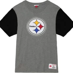 Apparel Mitchell & Ness T-Shirts & Tops-Color Blocked S/S Tee Pittsburgh Steelers