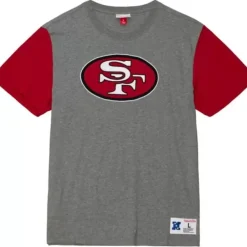 Apparel Mitchell & Ness T-Shirts & Tops-Color Blocked S/S Tee San Francisco 49Ers