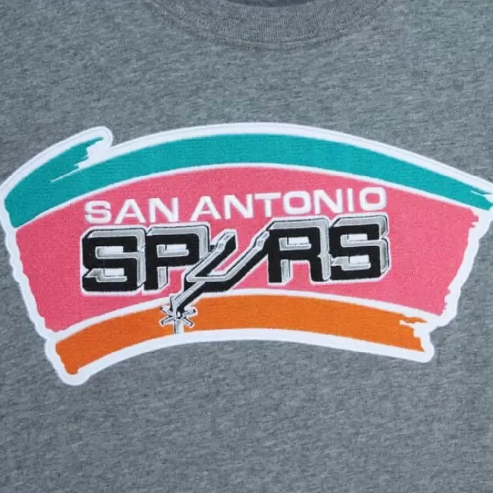 Apparel Mitchell & Ness T-Shirts & Tops-Color Blocked S/S Tee San Antonio Spurs