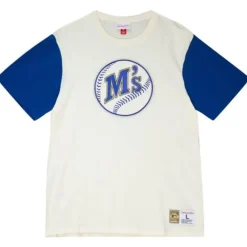 Apparel Mitchell & Ness T-Shirts & Tops-Color Blocked S/S Tee Seattle Mariners
