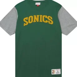 Apparel Mitchell & Ness T-Shirts & Tops-Color Blocked Ss Tee Seattle Supersonics