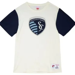Apparel Mitchell & Ness T-Shirts & Tops-Color Blocked S/S Tee Sporting Kansas City