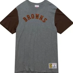 Apparel Mitchell & Ness T-Shirts & Tops-Color Blocked S/S Tee St. Louis Browns