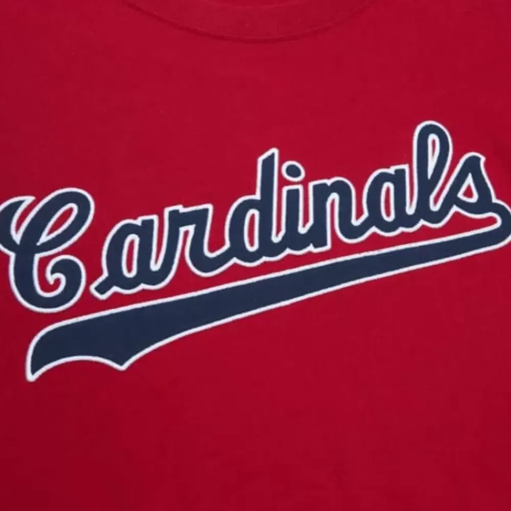 Apparel Mitchell & Ness T-Shirts & Tops-Color Blocked Ss Tee St. Louis Cardinals