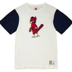 Apparel Mitchell & Ness T-Shirts & Tops-Color Blocked S/S Tee St. Louis Cardinals