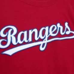 Apparel Mitchell & Ness T-Shirts & Tops-Color Blocked Ss Tee Texas Rangers
