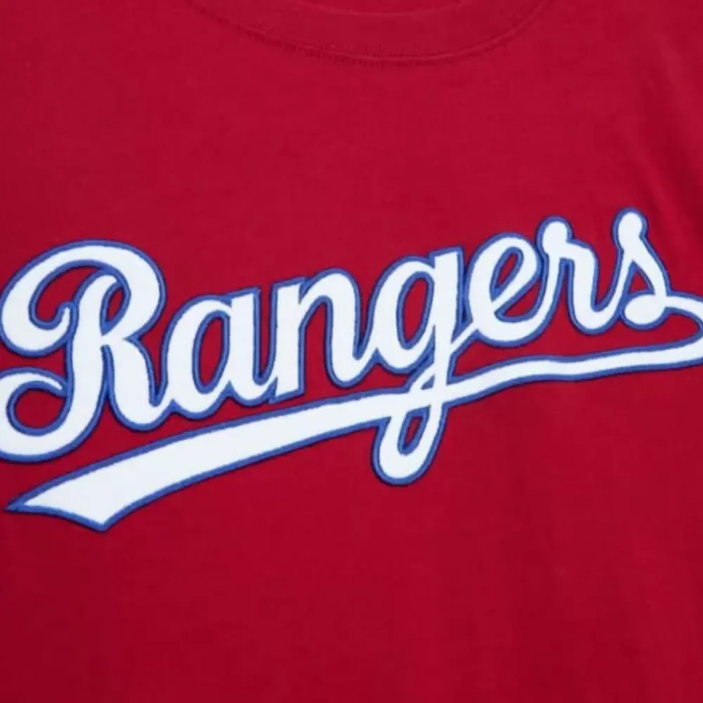 Apparel Mitchell & Ness T-Shirts & Tops-Color Blocked Ss Tee Texas Rangers