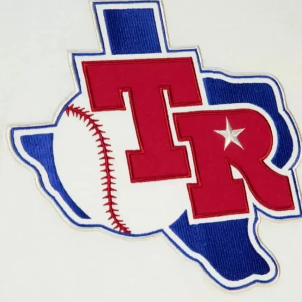 Apparel Mitchell & Ness T-Shirts & Tops-Color Blocked S/S Tee Texas Rangers