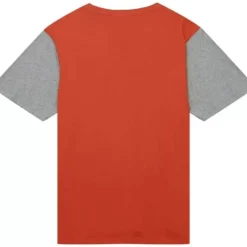 Apparel Mitchell & Ness T-Shirts & Tops-Color Blocked Ss Tee University Of Texas At Austin