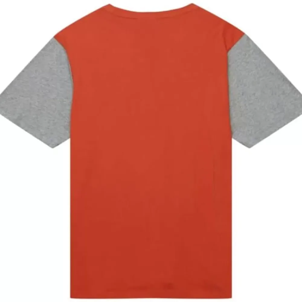 Apparel Mitchell & Ness T-Shirts & Tops-Color Blocked Ss Tee University Of Texas At Austin