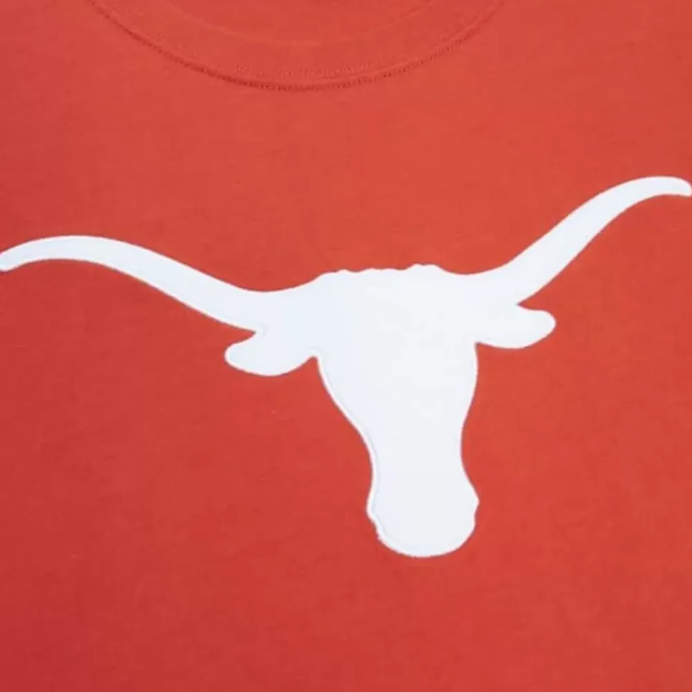 Apparel Mitchell & Ness T-Shirts & Tops-Color Blocked Ss Tee University Of Texas At Austin
