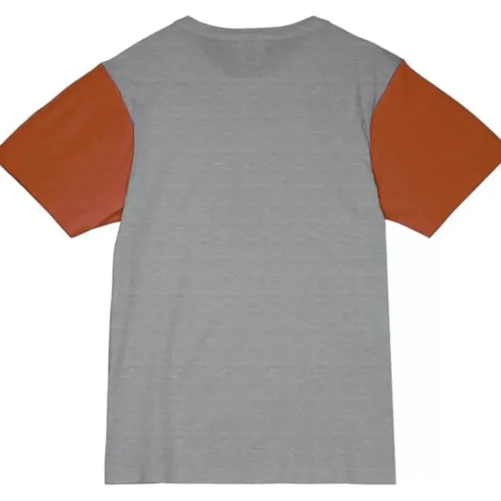 Apparel Mitchell & Ness T-Shirts & Tops-Color Blocked S/S Tee University Of Texas At Austin