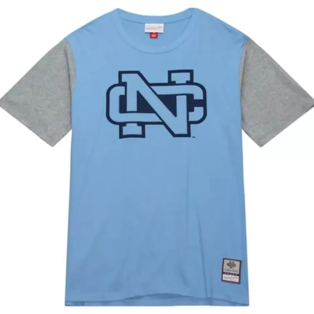 Apparel Mitchell & Ness T-Shirts & Tops-Color Blocked Ss Tee University Of North Carolina