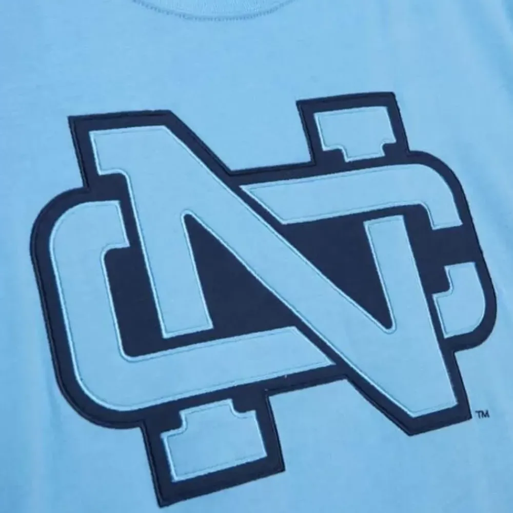 Apparel Mitchell & Ness T-Shirts & Tops-Color Blocked Ss Tee University Of North Carolina