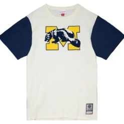 Apparel Mitchell & Ness T-Shirts & Tops-Color Blocked S/S Tee University Of Michigan