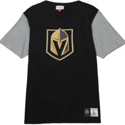 Apparel Mitchell & Ness T-Shirts & Tops-Color Blocked Ss Tee Vegas Golden Knights
