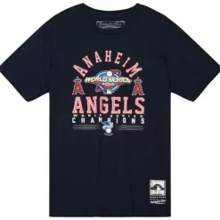 Apparel Mitchell & Ness T-Shirts & Tops-Commissioner Tee Anaheim Angels