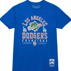 Apparel Mitchell & Ness T-Shirts & Tops-Commissioner Tee Los Angeles Dodgers