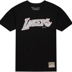 Apparel Mitchell & Ness T-Shirts & Tops-Cracked Cement Tee Los Angeles Lakers