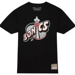 Apparel Mitchell & Ness T-Shirts & Tops-Cracked Cement Tee Seattle Supersonics