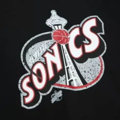 Apparel Mitchell & Ness T-Shirts & Tops-Cracked Cement Tee Seattle Supersonics