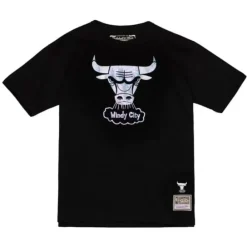 Apparel Mitchell & Ness T-Shirts & Tops-Cracked Ice Tee Chicago Bulls