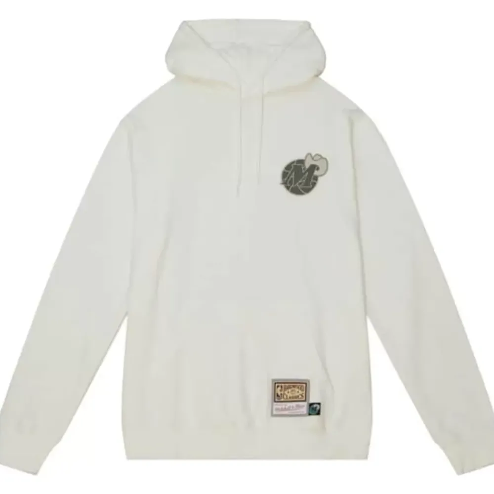 Apparel Mitchell & Ness Hoodies & Sweatshirts-Cream Hoodie Dallas Mavericks