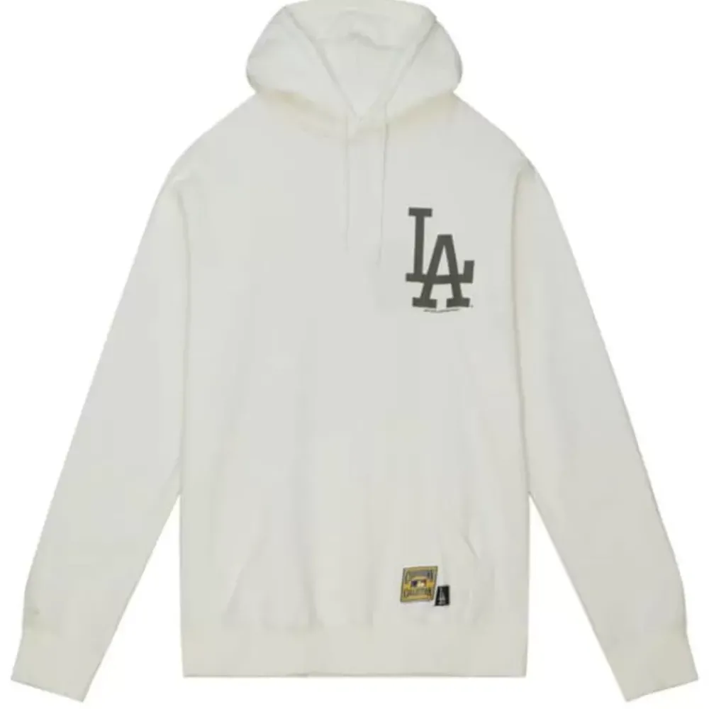 Apparel Mitchell & Ness Hoodies & Sweatshirts-Cream Hoodie Los Angeles Dodgers