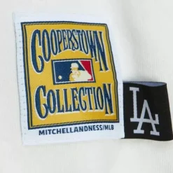 Apparel Mitchell & Ness Hoodies & Sweatshirts-Cream Hoodie Los Angeles Dodgers