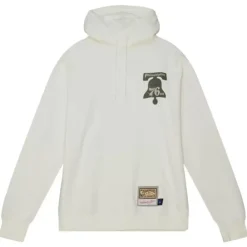 Apparel Mitchell & Ness Hoodies & Sweatshirts-Cream Hoodie Philadelphia 76Ers