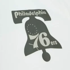 Apparel Mitchell & Ness Hoodies & Sweatshirts-Cream Hoodie Philadelphia 76Ers