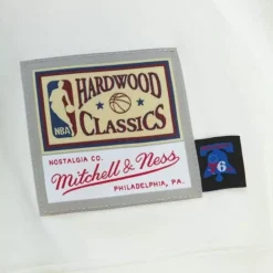Apparel Mitchell & Ness Hoodies & Sweatshirts-Cream Hoodie Philadelphia 76Ers