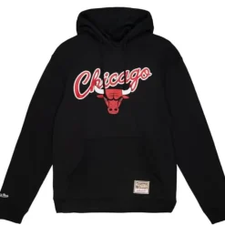 Apparel Mitchell & Ness Hoodies & Sweatshirts-Cream Hoody Chicago Bulls