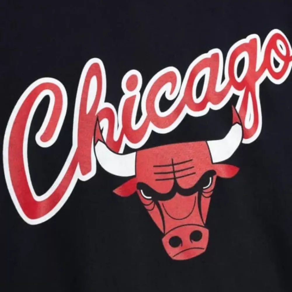 Apparel Mitchell & Ness Hoodies & Sweatshirts-Cream Hoody Chicago Bulls