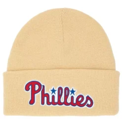 Headwear Mitchell & Ness -Cream Knit Coop Philadelphia Phillies