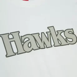 Apparel Mitchell & Ness T-Shirts & Tops-Cream Ss Tee Atlanta Hawks