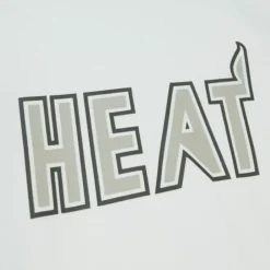 Apparel Mitchell & Ness T-Shirts & Tops-Cream Ss Tee Miami Heat