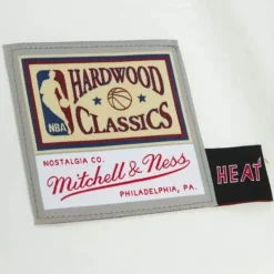 Apparel Mitchell & Ness T-Shirts & Tops-Cream Ss Tee Miami Heat