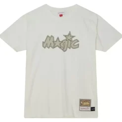 Apparel Mitchell & Ness T-Shirts & Tops-Cream Ss Tee Orlando Magic
