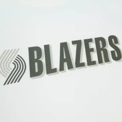 Apparel Mitchell & Ness T-Shirts & Tops-Cream Ss Tee Portland Trail Blazers