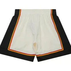 Apparel Mitchell & Ness Shorts-Cream Swingman Shorts Detroit Pistons 1998