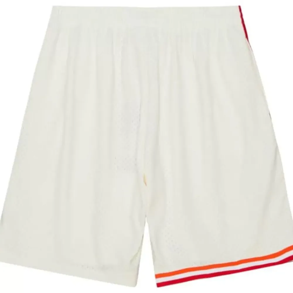Apparel Mitchell & Ness Shorts-Cream Swingman Shorts Miami Heat 1996