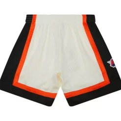 Apparel Mitchell & Ness Shorts-Cream Swingman Shorts New York Knicks 1996
