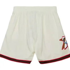 Apparel Mitchell & Ness Shorts-Cream Swingman Shorts Philadelphia 76Ers 2000