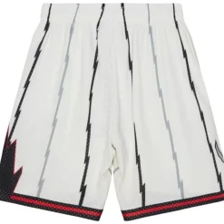 Apparel Mitchell & Ness Shorts-Cream Swingman Shorts Toronto Raptors 1998