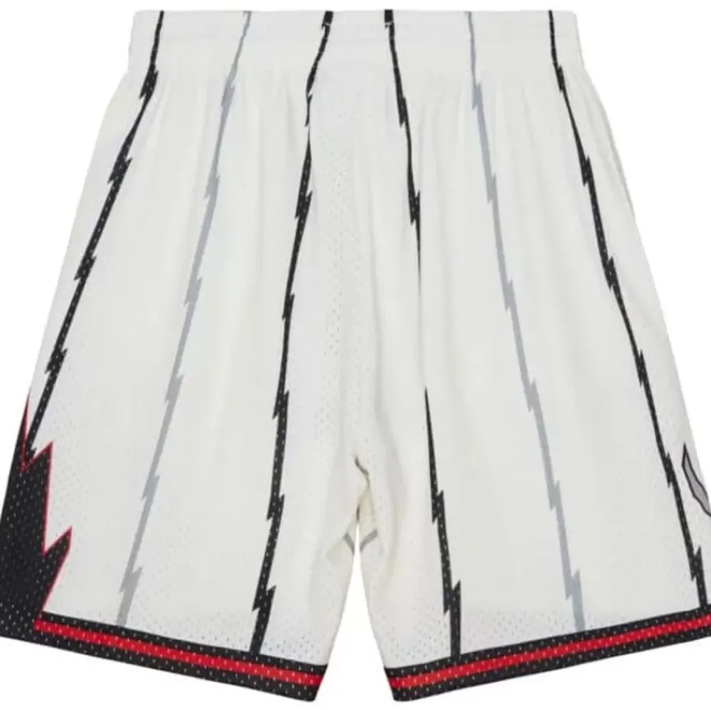 Apparel Mitchell & Ness Shorts-Cream Swingman Shorts Toronto Raptors 1998